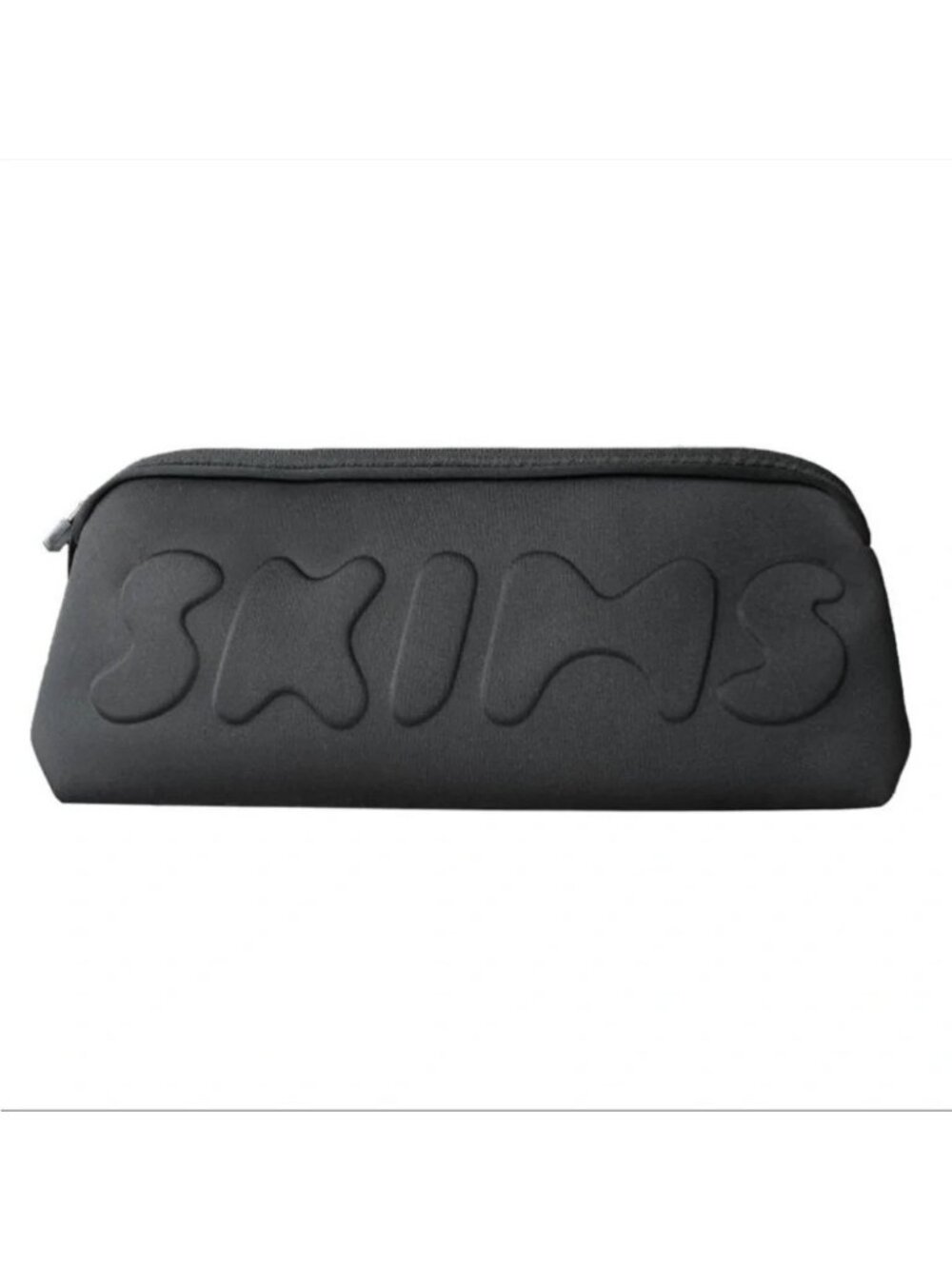 Skims Neoprene Clutch Zip Pouch in Soft Black
